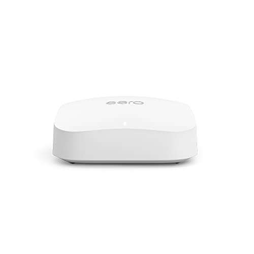 Router wifi de malla eero Pro 6E de Amazon | Con Ethernet de 2,5 Gb/s, 190 m2 de cobertura y capacidad para más de 100 dispositivos, para streaming, trabajo y videojuegos | 1 unidad, modelo de 2022