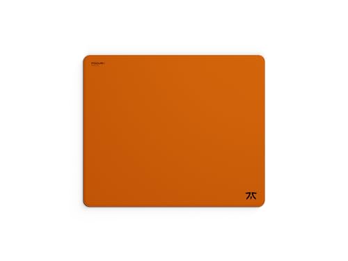 Fnatic MAX FOCUS3 L Pro - Tapete de rato para jogos, superfície de controlo de tecido liso laranja amanhecer, revestimento impermeável, com base de espuma PORON antiderrapante e bordas