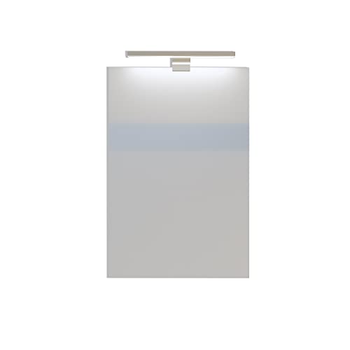 Baikal Espelho de casa de banho, várias formas e medidas disponíveis. Opção com e sem LED. Estilos que se adaptam à casa de banho ou a qualquer divisão de casa. 40 x 60 cm, espelho com aplique LED,