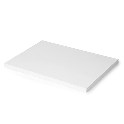 EMUCA - Placas para mesa de sala de jantar ou secretária, 1150 x 750, pintado branco, madeira