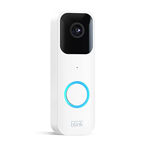 A apresentar a Blink Video Doorbell | Áudio bidirecional, vídeo HD, alertas de movimento na aplicação, instalação simples, resistente ao clima e compatível com a Alexa — com ou sem fios (Branco)
