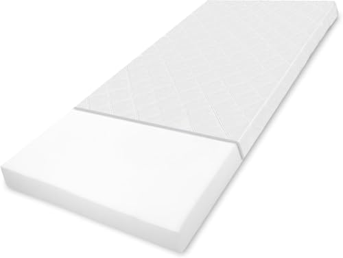 Totsy Baby Colchão alcofa bebé 100 x 50 cm, colchões para capazes, carrinho mini-berço de viagem e mini cama colchão infantil 100 x 50 com capa