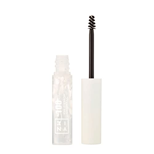3INA MAKEUP - The Eyebrow Máscara 100 - Transparente - Máscara de sobrancelhas que fixa, define e dá volume às sobrancelhas - Fórmula de gel de aplicação precisa - Acabamento natural - - Vegan -