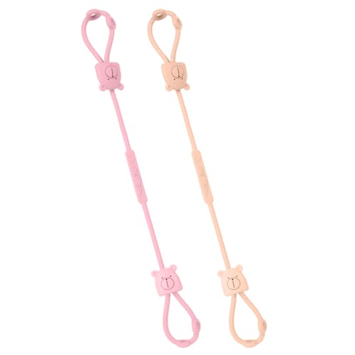 Vicloon Correia de brinquedo para bebé de silicone, 2 peças corda de brinquedo para carrinho de bebé, Baby Cup Catcher, correia de brinquedo para crianças, carrinhos, cadeiras de carro