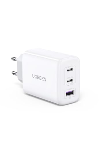 UGREEN Carregador USB C 65 W, adaptador de alimentação Type A PD 3.0 PPS, compatível com Galaxy S24/S23/S22/S21, MacBook, iPad Pro/Air, iPhone 16/15/14/13, Google Pixel 7 6 Bllll. Banco