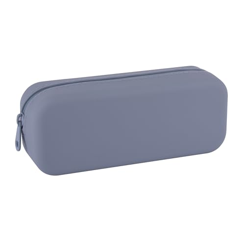 APLI 19780 - Estojo multiusos de silicone UpNorth Collection, azul celeste, estojo escolar de 185 x 75 x 55 mm