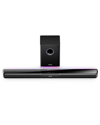 ULTIMEA 5.1 Canais barra de som TV com Dolby Atmos, sistema de som envolvente para Smart TV com subwoofer, barra de som PC desmontável com luz RGB, HDMI eARC/Opt/AUX/BT, Apollo S80