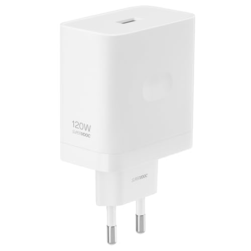 Carregador adaptador de alimentação realme SUPERVOOC de 120 W para realme GT 7 Pro, 6T, 6, 14 e 12 Pro Plus, 12 5G, 12 x 5G, C75, C67, Note 60, porta USB tipo A, sem cabo, cor branca
