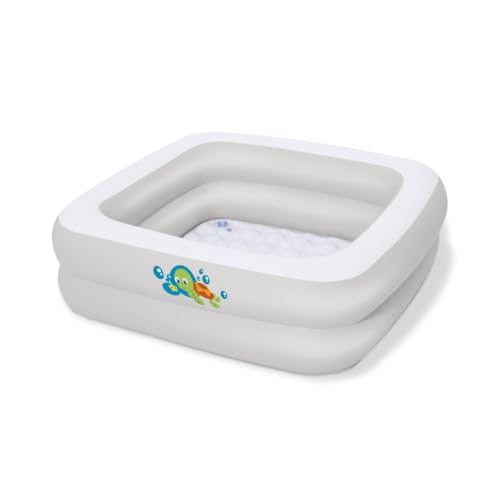 Bestway 51116 Piscina insuflável para crianças, banheira para bebé 86 x 86 x 25 cm, multicolorido