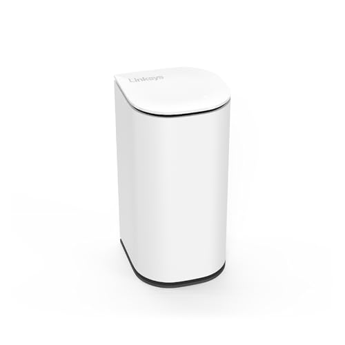 Mesh Linksys Velop Micro 7 | Banda dupla com velocidade WiFi BE5000 | cobertura para toda a casa com até 200 m² por nó | Ethernet de 2,5 Gb/s, W-iFi 1,8 vezes mais rápida que WiFi 6, embalagem de 1