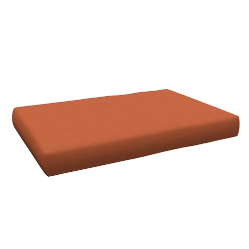POKAR Almofada de assento 120 x 80 x 15 cm para europalês/europalet, assento para jardim ou terraço, espuma fria, assento confortável para sofá de paletas DYI, interior e exterior, sem paletes,