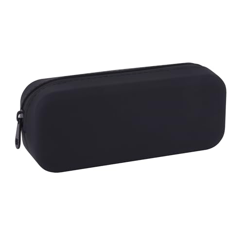 APLI 19776 - Estojo multiusos de silicone UpNorth Collection, preto, estojo escolar de 185 x 75 x 55 mm
