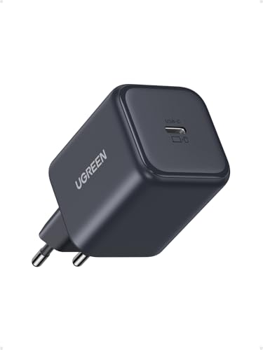 UGREEN Carregador USB C 45W GAN, compatível com Samsung Super Fast Charging 2.0, PD 3.0 PPS para Galaxy Galaxy S25/24/23/22+ série, ultra série, MacBook Air, iPhone 16/15/14 série, Pixel ECC, sem Cabo