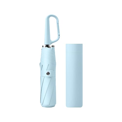 erised's bifrost Guarda-chuva de viagem dobrável Vogue compacto com mosquetão/8 varas/sol chuva/proteção UV/mochila pequena de viagem / portátil/mulheres e homem