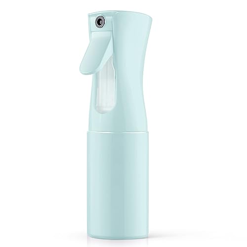 URAQT Pulverizador de água cabeleireiro 200 ml, frasco em spray reutilizável, fino névoa contínua para o cabelo, garrafa em spray para limpeza, penteado, planta, animal de estimação