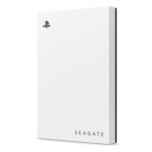 Seagate Game Drive PS4/PS5 5TB, disco rígido externo portátil, 2,5 polegadas, USB 3.0, branco, LED azul, incl. 2 semanas Playstation+, Rescue Services (STLV5000202)