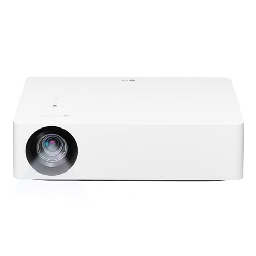 LG CineBeam HU70LS Projetor TV 4K com SmartTV webOS 4.5, até 140", fonte LED de 4 canais, 1,500 lúmens, resolução 3840 x 2160, conectividade sem fios, cor branca