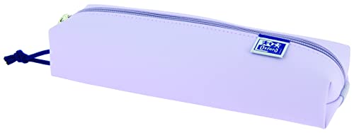 Oxford 400161721 Estojo escolar retangular Kangoo Live and Go, borracha elástica, cor lilás pastel