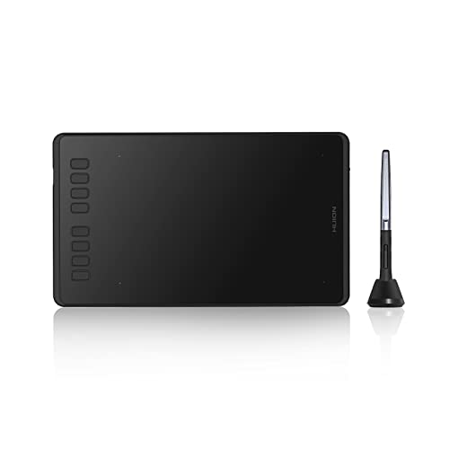 HUION Inspiroy H950P Tabletes gráficos de desenho, tablet gráfico digital com 8 teclas de acesso rápido, compatível com Windows/macOS/Android, uso ideal para educação a distância e conferências na Web