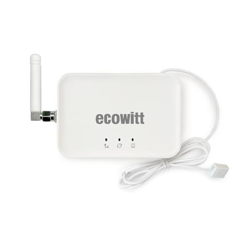 Ecowitt Gateway GW3000 para estação meteorológica com sensor exterior, sensores internos 3 em 1 incorporados, assistente meteorológico para casa, interface wi-fi/ethernet com porta para cartão SD
