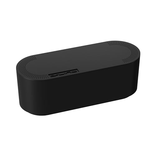 D-Line EU/CTUSMLB/SW Caixa organizadora de cabos, fabricada em ABS resistente à eletricidade, caixa para guardar, ocultar e organizar cabos de forma eficiente - pequeno, preto