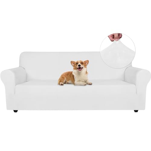 Ystyle Capa para sofá de 3 lugares, capas para sofá de veludo, capas ajustáveis para sofá, cobertura elástica, protetor sofá gatos riscos e cães animais de estimação, capa para sofá com apoios de