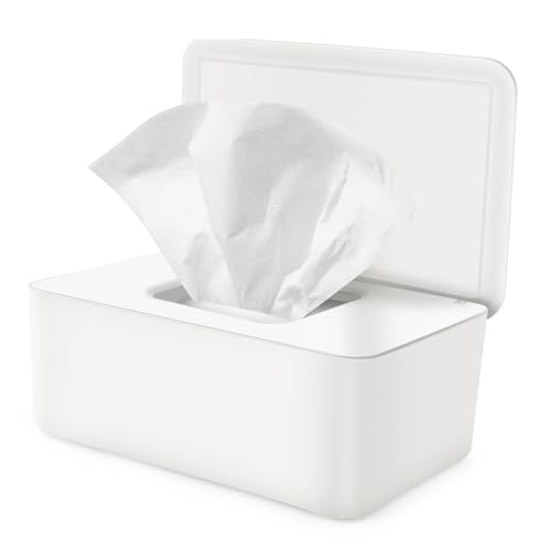 Caixa toalhas húmidas, dispensador de toalhetes húmidos com tampa, caixas de guardanapos para berçário carro cozinha casa de banho