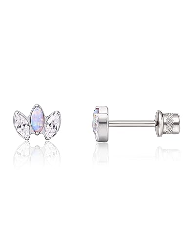 Limerencia Brincos hipoalergénicos G23 de titânio de grau implante com rosca para Tragus, 0,71 oz, hélice F136, piercing para cartilagem de orelhas sensíveis para meninas e mulher.