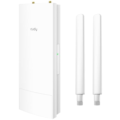 Cudy AP3000 Outdoor WiFi 6 AX3000 IP65 Ponto de acesso, portas Gigabit RJ45, compatível com PoE passivo 802.3at ou 48~57V