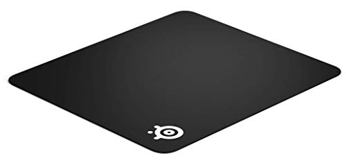 SteelSeries QcK+ - Tapete de rato de borracha para jogos - superfície microtecida exclusiva - otimizada para sensores de jogos - tamanho L (450 mm x 400 mm x 2 mm)