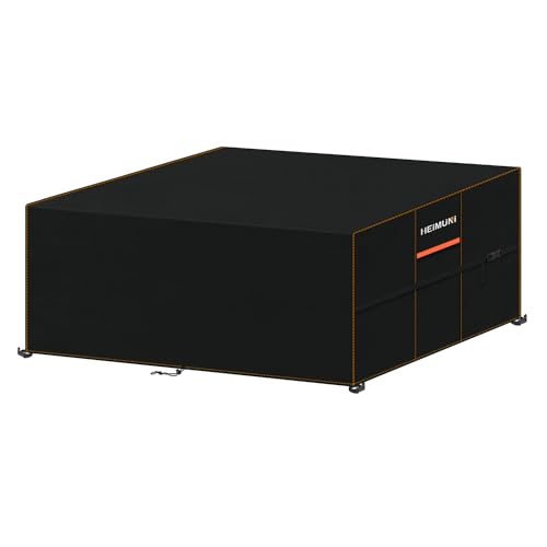 HEIMUNI Capa para mesa de jardim, 200 x 140 x 90 cm, capa para móveis de exterior, impermeável, tecido Oxford 420D, capa protetora para móveis de jardim, retangular, capa para móveis de jardim