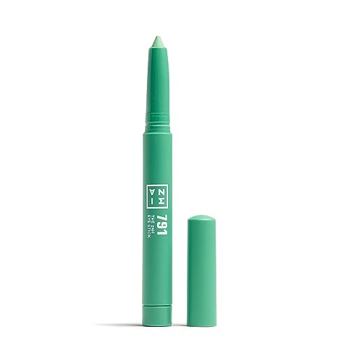3INA MAKEUP - The 24H Eye Stick 791 - Água-marinha - sombra de olhos em barra cremosa de alta pigmentação - sombra de olhos impermeável 24h - sombras de olhos multiusos - Vegan - Cruelty Free
