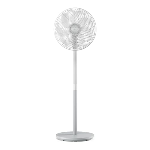 PHILIPS Série 2000 ventilador de pedestal. Ultrasilencioso com tecnologia SilentWings. 19 dB. Ventoinha de pé e de mesa 2 em 1. Inclina e oscila. Temporizador de 12 h. Branco