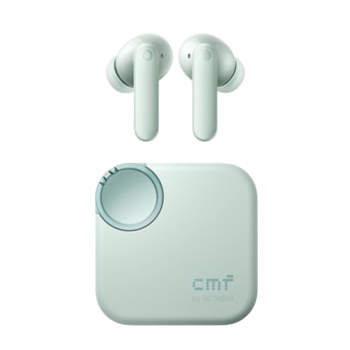 CMF by Nothing Buds 2 Auriculares sem fios com ANC híbrido de 48 dB, bateria de 55 horas, driver PMI de 11 mm, 6 microfones HD e áudio espacial, resistente à água e pó IP55, verde claro