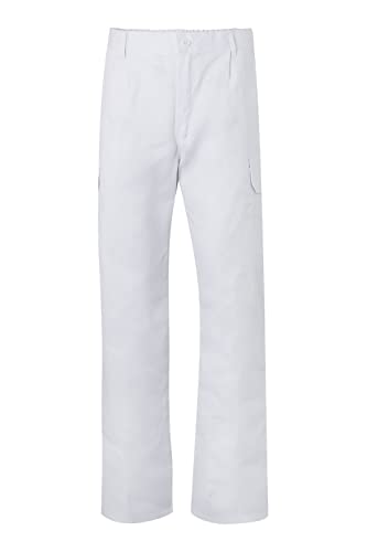 VELILLA 345 Calças multibolsos, branco, tamanho 48