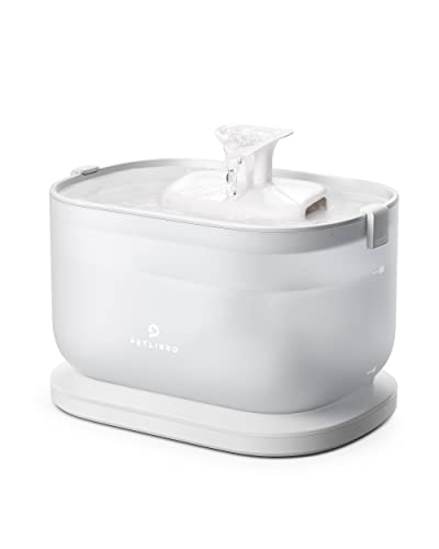 PETLIBRO Fonte para gatos com bomba sem cabo, 2,5 l Dockstream gatos, fácil de limpar, dois modos de fluxo de água, 23 dB ultra silencioso, sem BPA, dispensador água gatos