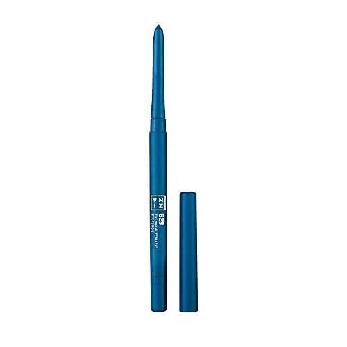 3INA MAKEUP - The 24h Automatic Eye Pencil 829 - azul - lápis de olhos retrátil com duração 24H - Delineador de olhos de alta pigmentação com textura cremosa - 12 tons - - Vegan - Cruelty Free