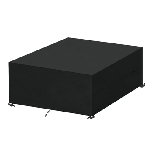 SanGlory Capa de mesa de jardim, impermeável, 230 x 230 x 85 cm, capas para móveis de jardim, capa de mesa quadrada, cobertura para móveis de pátio, 420D Oxford capa para móveis de jardim