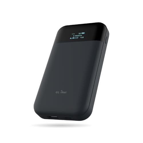 GL.iNet GL-E750V2 (MUDI) Ponto de acesso Wi-Fi portátil 4G LTE para viagens | dispositivo de ponto de acesso móvel, OpenWrt, OpenVPN, WireGuard, Tor, 7000 mAh, versão global