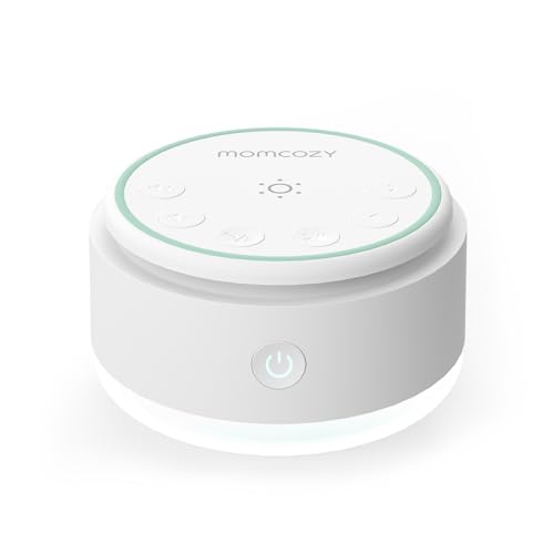 Momcozy Sound Machine for Baby-20 Soothing Sounds & Touch Light portátil White Noise for Kids & Adults for Sleeping Timer and Memory | Ideal Travel Companion & Nursery Must-Have & Outing