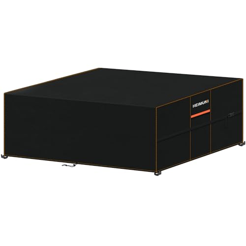 HEIMUNI Capa para móveis de exterior impermeável, capa para mesa de jardim 420D, tecido Oxford, capa protetora para móveis de jardim, capa para sofá exterior e cadeiras, jardim (280 x 210 x 90 cm)