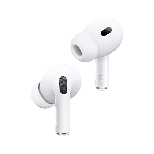 Apple AirPods Pro 2 Auriculares sem fios, auriculares Bluetooth, cancelamento ativo de ruído, aparelho auditivo, modo som de alta fidelidade, carregamento USB C