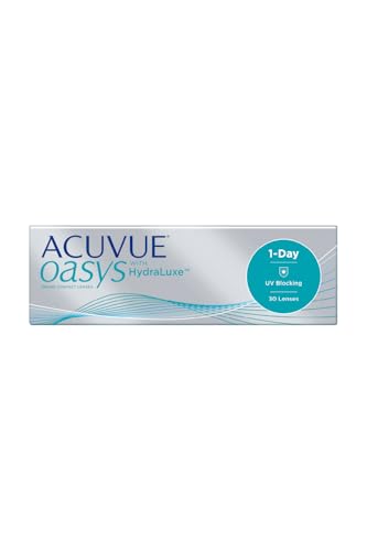 ACUVUE® OASYS 1-DAY com tecnologia HydraLuxe™ - substituição diária, proteção UV, 30 lentes