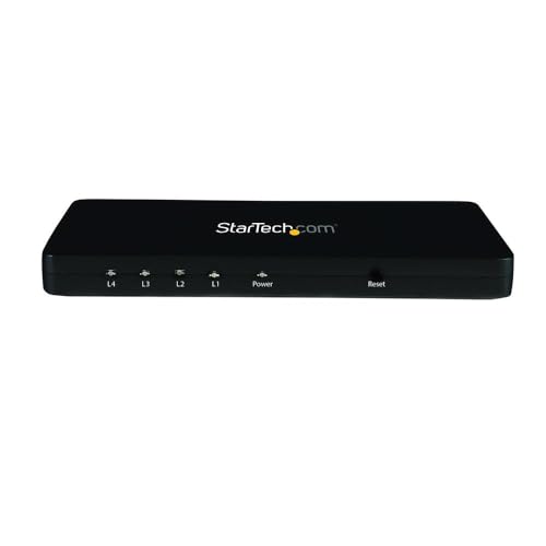StarTech.com Divisor HDMI de 4 portas de vídeo 4K - Splitter Multiplicador 1 x 4 HDMI de alumínio sólido - 4K @ 30 Hz