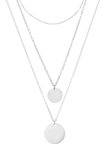 BONNYBIRD® Conjunto de colar premium BonnySydney: Colar mulher de aço inoxidável em prata, ouro e ouro rosa, 100% impermeável e ecológico