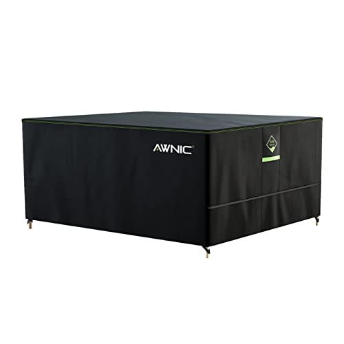 AWNIC Capa para mesa exterior impermeável, resistente a raios UV e aos rasgos, capa protetora móveis de jardim, AlicanTex tecnologia resistente às intempéries, capa de mesa e jardim 245 x 160 x 71 cm