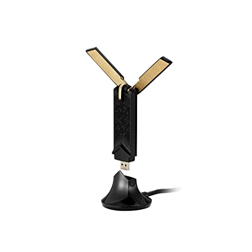 ASUS USB-AX56 - Adaptador Wi-Fi AX1800 USB de banda dupla, preto