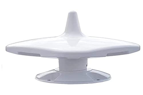 Blugy Antena TV para cavana exterior omnidirecional amplificador DVB-T/DVB-T2/FM/DAB TDT com suporte de montagem