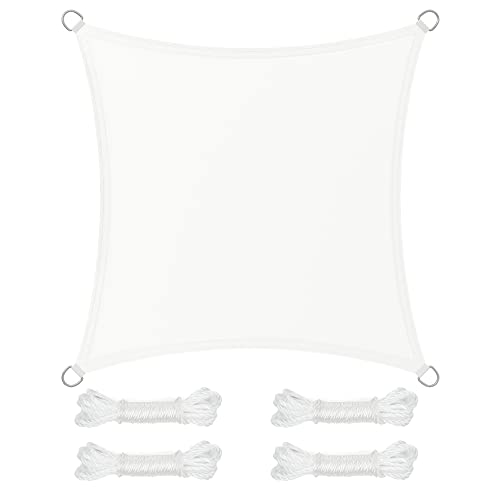SONGMICS Vela solar, resistente à água, mais que 1000 mm, 93% proteção UV, em poliéster, resistente a rasgos e intempéries, para pátio, acampamento, terraço
