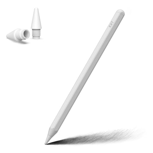 Caneta de toque para Apple iPad (2018 ou posterior), com inclinação e rejeição de palma e absorção magnética Stylus Pencil, compatível com iPad 6/7/8/9/10/11.ª geração/iPad Pro 11/12.9/Apple Ir 3-6
